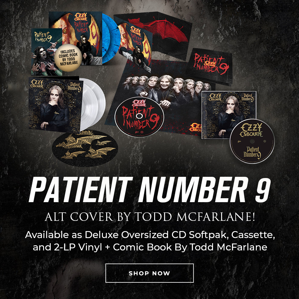 Patient Number 9. Alt cover by Todd McFarlane. Available as deluxe oversized CD softpak, cassette, and 2 LP vinyl, plus comic book by Todd McFarlane. Shop now.